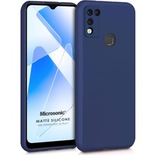 Microsonic Matte Silicone Infinix Hot 10 Play Kılıf Lacivert