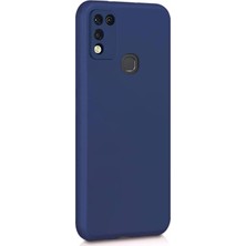 Microsonic Matte Silicone Infinix Hot 10 Play Kılıf Lacivert