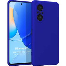 Microsonic Matte Silicone Huawei Nova 9 Se Kılıf Mavi