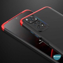 Microsonic Xiaomi Redmi Note 11 Kılıf Double Dip 360 Protective Siyah Mavi