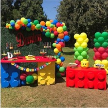 Best Parti Rengarenk Balon Zincir Seti 70 Adet + 5 Mt. Balon Zinciri