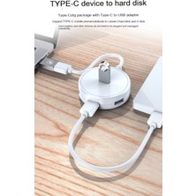 Devils Eye 4'lü USB Genişletici Dönüştürme Konektörü - Beyaz (Yurt Dışından)