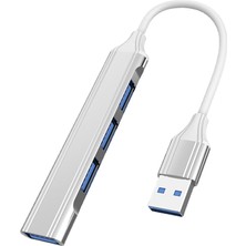 Devils Eye 4'lü USB Genişletici - Gümüş (Yurt Dışından)