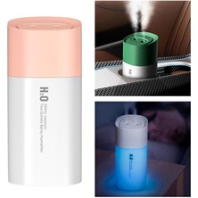 Salmoph USB Nemlendirici Air Nebulize Aricuurier Aroma Difüzör LED USB Lambası 350 ml. Araba Odası Pembe (Yurt Dışından)