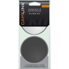 Camlink 52MM Uv Filtre + Cpl Polarize Kit Filtre Seti 52 mm Camlink