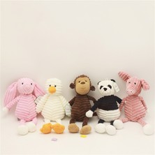 Universal Çizgili Hayvan Peluş Oyuncak Bebek Yaratıcı Hayvan Bebek, Tür: Maymun, Yükseklik: 15CM (Yurt Dışından)