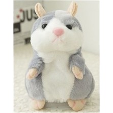 Universal 15 cm Talkal Little Hamster Peluş Oyuncak (Gri 15CM) (Yurt Dışından)