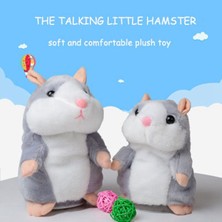 Universal 15 cm Talkal Little Hamster Peluş Oyuncak (Gri 15CM) (Yurt Dışından)