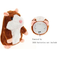 Universal 15 cm Talkal Little Hamster Peluş Oyuncak (Gri 15CM) (Yurt Dışından)