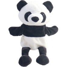 Universal Karikatür Peluş El Kukla Oyuncak, Yükseklik: 30CM (Panda) (Yurt Dışından)