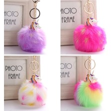 Universal Anime Unicorn ile Peluş Oyuncak Keychain Unicorn Anahtar Kolye (7) (Yurt Dışından)