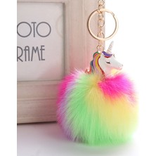 Universal Anime Unicorn ile Peluş Oyuncak Keychain Unicorn Anahtar Kolye (7) (Yurt Dışından)