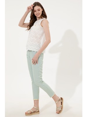 U.S. Polo Assn. Kadın Turkuaz Jean 50246475-VR093