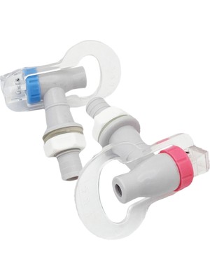 Parmis Fidex Home Su Sebili Musluğu Sıcak Soğuk Mavi Kırmızı Dıştan Dişli