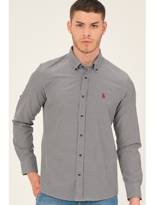 Dewberry G776 Dewberry Erkek Gömlek-Siyah