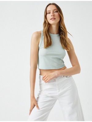 Koton Crop Atlet Halter Yaka