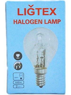 Liğtex 28W 240V 448LM 3000K E14 Halojen Fırın Ampul