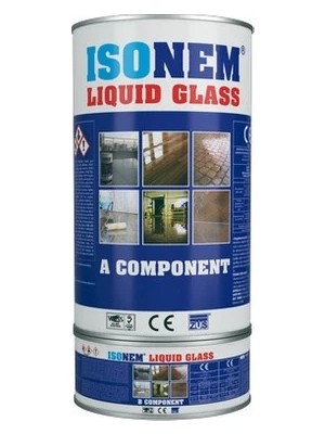 İsonem Liquid Glass Şeffaf Zemin Su Yalıtımı 4 kg Yüksek Kimyasal Dirençli ve Su Geçirmez