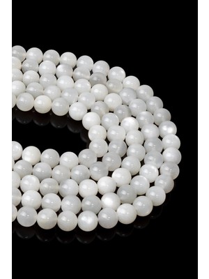 Dünya Doğal Taş 8 mm Ay Taşı Dizi A