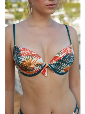 Louren Dolgulu Oranj  Bikini Tk.