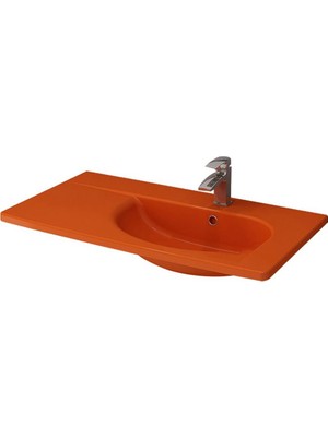 Bocchi Taormina Arch Etajerli Lavabo 86 cm Parlak Turuncu 1020-012-0126