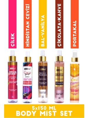 Mara Body Mist Set - Vücut Sprey Set 5 Adet