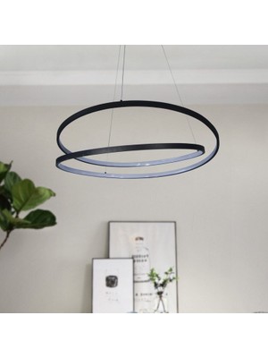 Triolux TRA30035 Eco Ø60 cm LED Avize Sarkıt Çiftsalto - Işık Rengi 3000K Sıcak Beyaz