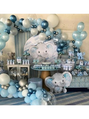 Bal10 Dünyası Fil Konsept Balon Zincir 50 Adet + 5 Mt. Balon Zinciri