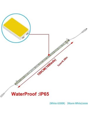 Dora Led  Su Geçirmez LED Bar Beyaz Su Geçirmez Çubuk LED Çift Sıra 12V