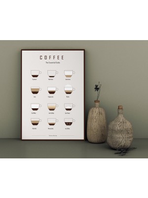 Bk Home Coffee Tasarımlı Kanvas Tablo 30 x 50 cm - 16