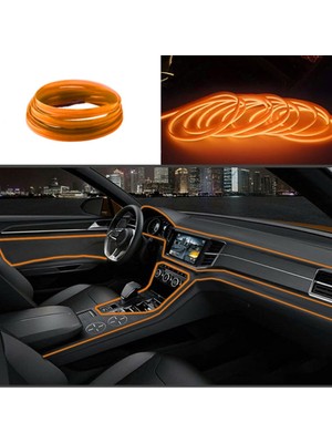 Meyzone Araç Içi Torpido Ledi Turuncu 2 Metre LED Neon Şerit Esnek Yapı ve Kolay Montaj Özellikleri