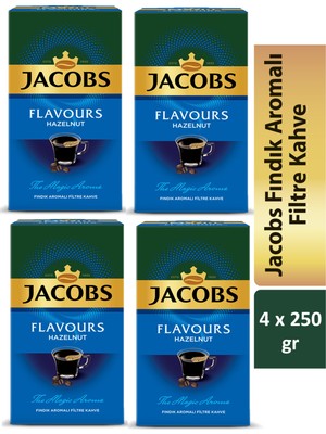 Jacobs Fındık Aromalı Filtre Kahve 4 x 250 gr