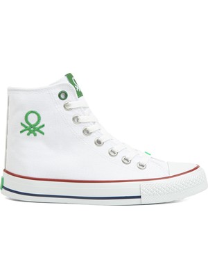 Benetton® | BN-30628-3374 Beyaz - Kadın Spor Ayakkabı