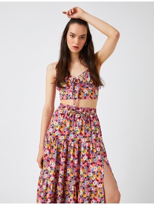 Koton Crop Atlet Askılı Bağlama Detaylı