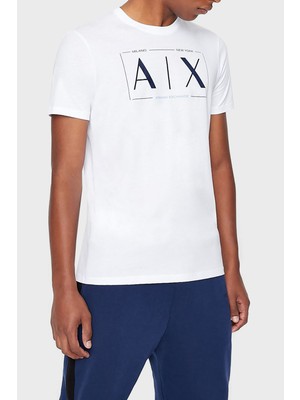 Armani Exchange Pamuklu Slim Fit Bisiklet Yaka T Shirt Erkek T Shirt 3Lztbt Zja5Z 1100