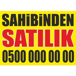 Sahibinden Satılık Branda Afiş 50*70CM