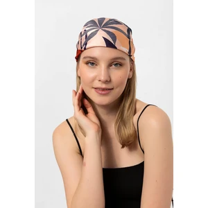 Saria Moda Yaprak Desen Kiremit Fular Bandana
