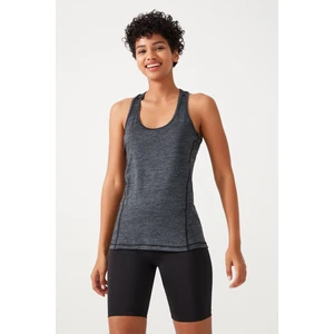 Los Ojos Siyah Antrasit Tank Top Bisiklet Yaka Sporcu Atleti Racerback