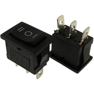 IC-123A  Mini Işıksız Anahtar (On)-Off-(On) 3p Yaylı