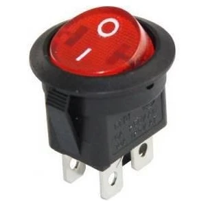 IC-131-4  Yuvarlak Işıklı Anahtar On-Off 4p