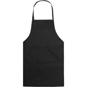Moda Unisex Erkekler Için Iş Önlüğü Tuval Siyah Önlük Önlük Ayarlanabilir Pişirme Mutfak Önlükleri(Yurt Dışından)