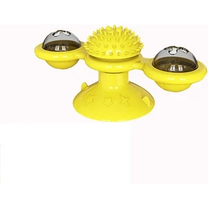 Yel Değirmeni Kedi Oyuncak Interaktif Pet Oyuncaklar Kediler Için Bulmaca Kedi Oyunu Oyuncak Whirligig Turntable ile(Yurt Dışından)