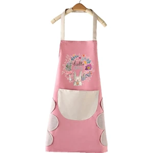 1 Adet Mutfak Önlüğü Kadınlar Için Silinebilir Su Geçirmez Yağ Geçirmez Önlük(Yurt Dışından)