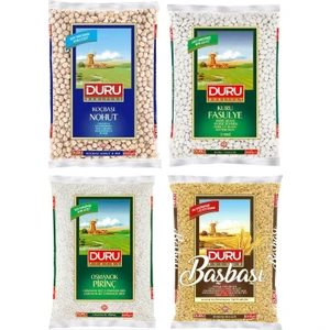 Bakliyat Seti (Nohut + Fasulye + Pirinç + Bulgur) 1 kg x 4