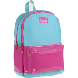 Leather Turkuaz-Pembe Okul ve Günlük Sırt Çantası - Rugan