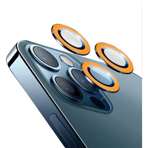 iPhone 11 Pro Max Fosfor Işıklı Kamera Camı Lens Koruyucu Halka Set - AL2883