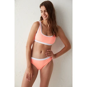 Neon Turuncu Beach Bralet Bikini Üstü