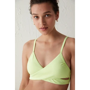 Parlak Yeşil Lively Wrappy Bikini Üstü