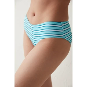 Mavi Piedras Çizgili Hipster Bikini Altı