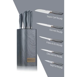 Porto 6 Parça Standlı Bıçak Takımı